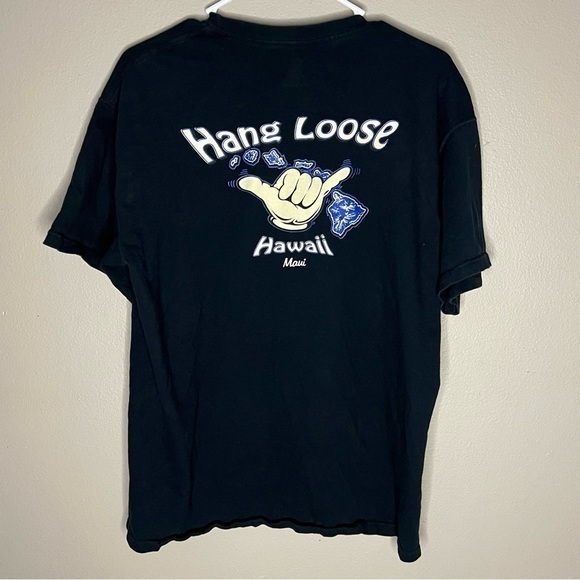 Hang loose Hawaii navy blue tshirt size Large Rr - Picture 1 of 5